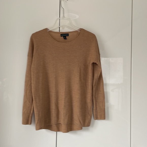 CYNTHIA ROWLEY Sweater with Long Sleeve Color-Light Brown Size- Small NWOT - Picture 12 of 12